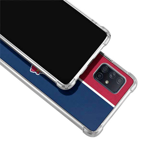 MLB Atlanta Braves Split Galaxy A71 5G Clear Case
