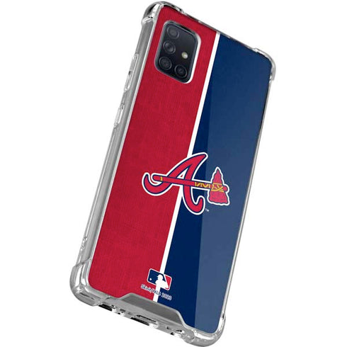 MLB Atlanta Braves Split Galaxy A71 5G Clear Case