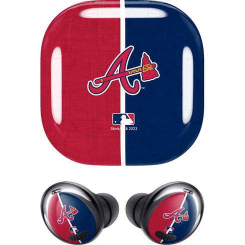 MLB Atlanta Braves Split Galaxy Buds Pro Skin