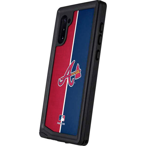 MLB Atlanta Braves Split Galaxy Note 10 Waterproof Case