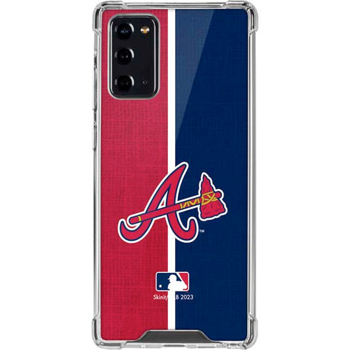 MLB Atlanta Braves Split Galaxy Note20 5G Clear Case