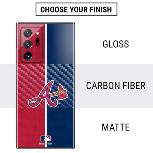 MLB Atlanta Braves Split Galaxy Note20 Ultra 5G Skin