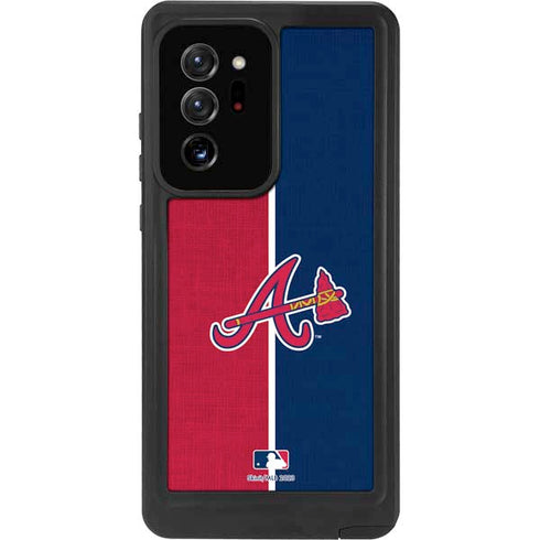 MLB Atlanta Braves Split Galaxy Note20 Ultra 5G Waterproof Case