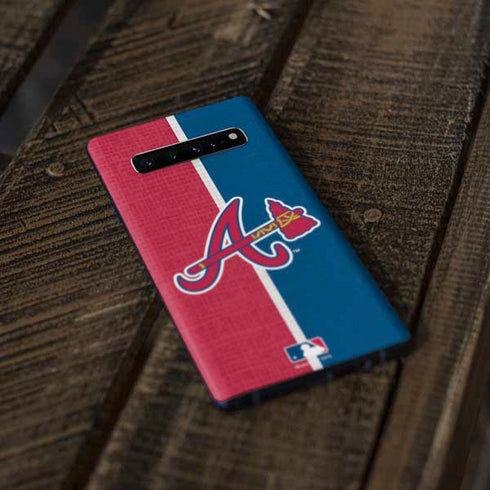MLB Atlanta Braves Split Galaxy S10 Plus Skin