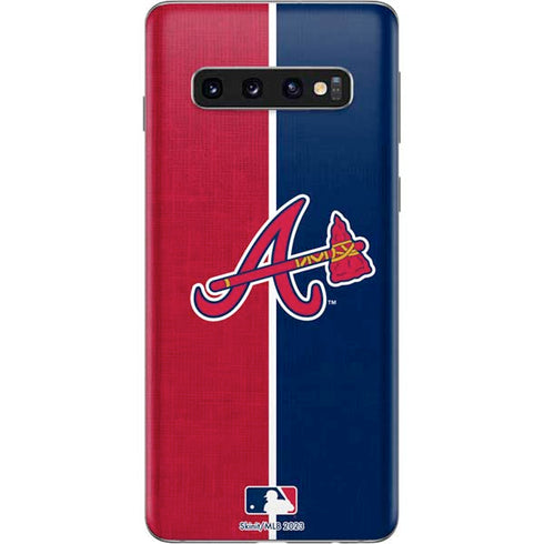 MLB Atlanta Braves Split Galaxy S10 Skin