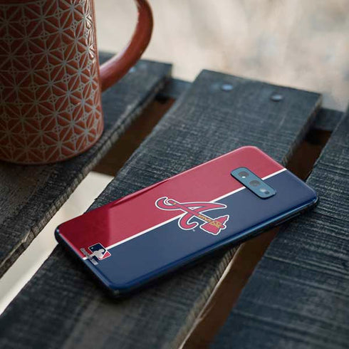 MLB Atlanta Braves Split Galaxy S10e Skin