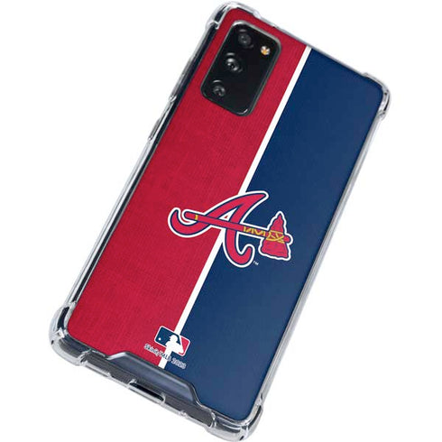 MLB Atlanta Braves Split Galaxy S20 FE Clear Case