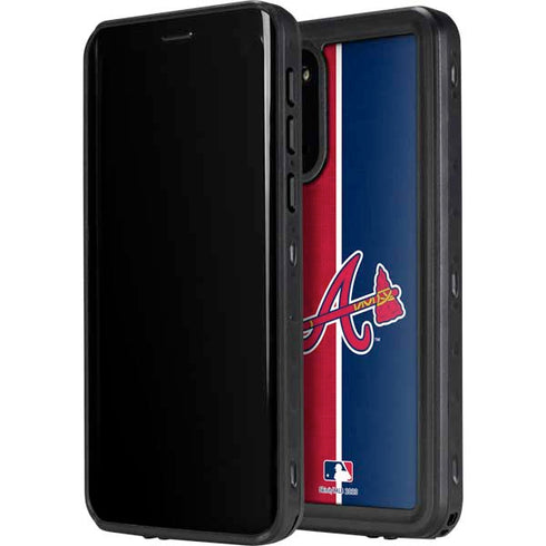 MLB Atlanta Braves Split Galaxy S20 Plus Waterproof Case
