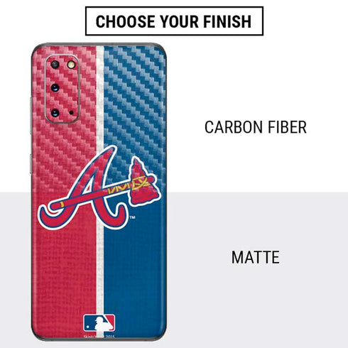 MLB Atlanta Braves Split Galaxy S20 Skin