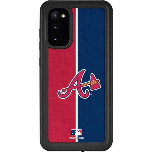MLB Atlanta Braves Split Galaxy S20 Waterproof Case