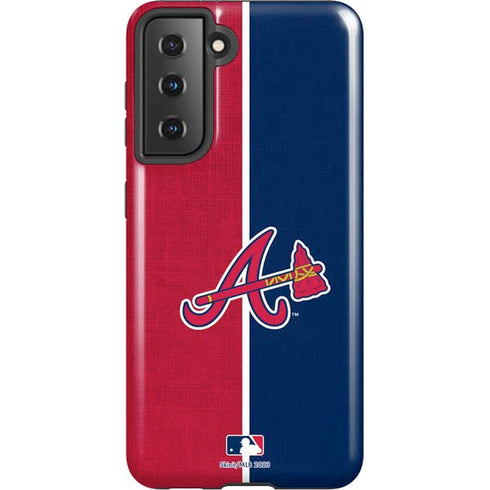 MLB Atlanta Braves Split Galaxy S21 5G Pro Case