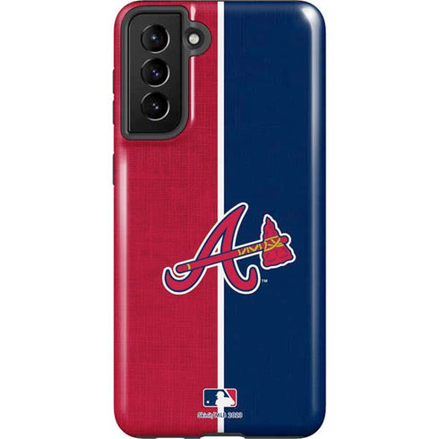 MLB Atlanta Braves Split Galaxy S21 FE Pro Case