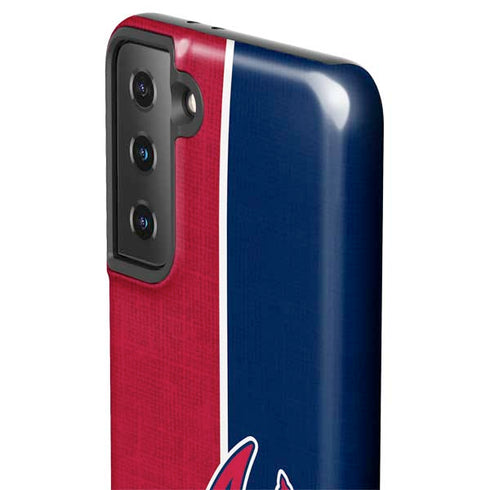 MLB Atlanta Braves Split Galaxy S21 FE Pro Case