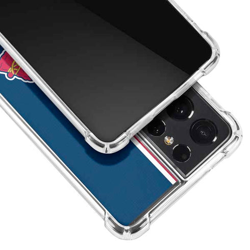 MLB Atlanta Braves Split Galaxy S21 Ultra 5G Clear Case