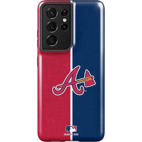 MLB Atlanta Braves Split Galaxy S21 Ultra 5G Pro Case