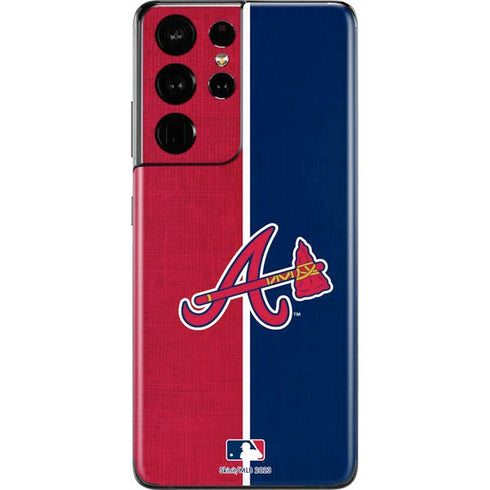 MLB Atlanta Braves Split Galaxy S21 Ultra 5G Skin