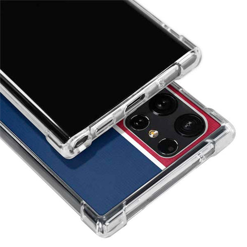 MLB Atlanta Braves Split Galaxy S22 Ultra Clear Case