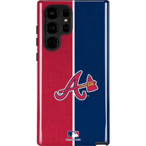 MLB Atlanta Braves Split Galaxy S22 Ultra Pro Case