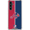 MLB Atlanta Braves Split Galaxy S23 FE Clear Case
