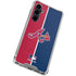 MLB Atlanta Braves Split Galaxy S23 FE Clear Case