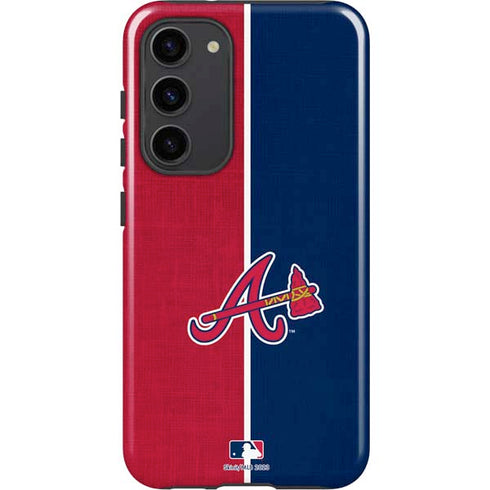 MLB Atlanta Braves Split Galaxy S23 Plus Pro Case