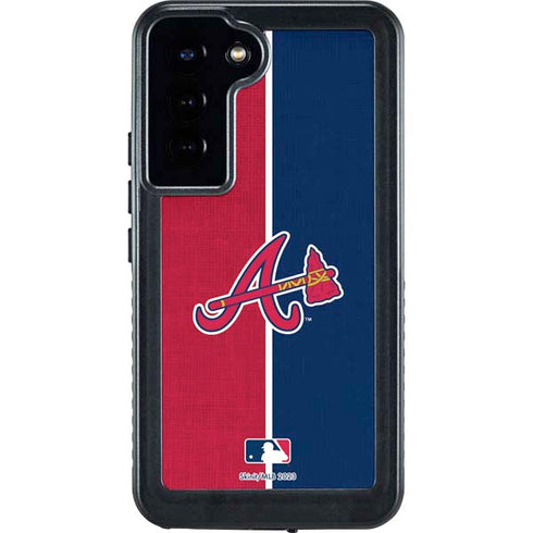 MLB Atlanta Braves Split Galaxy S23 Plus Waterproof Case