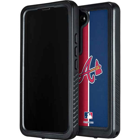 MLB Atlanta Braves Split Galaxy S23 Plus Waterproof Case