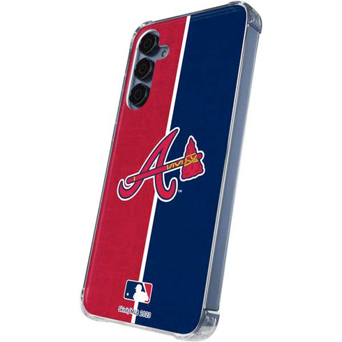 MLB Atlanta Braves Split Galaxy S24 Clear Case