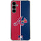 MLB Atlanta Braves Split Galaxy S24 Plus Clear Case