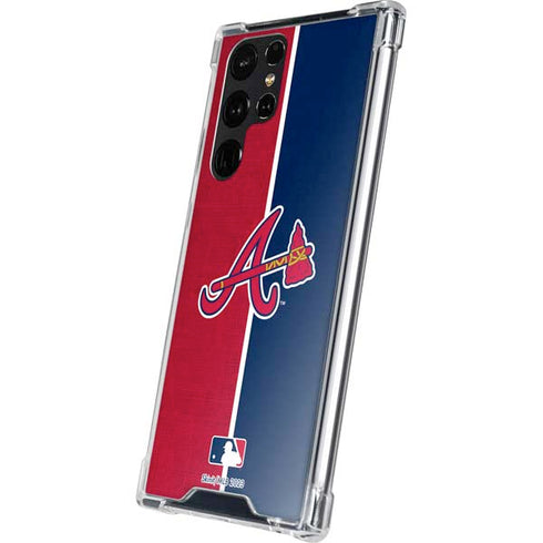 MLB Atlanta Braves Split Galaxy S24 Ultra Clear Case