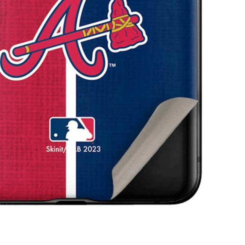 MLB Atlanta Braves Split Galaxy Z Flip Skin
