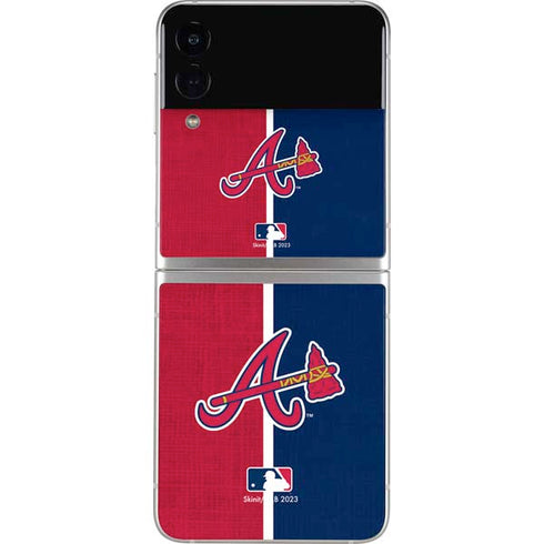 MLB Atlanta Braves Split Galaxy Z Flip3 5G Skin