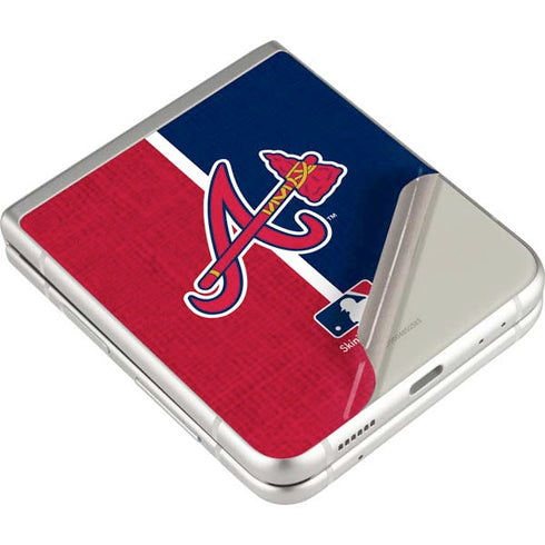 MLB Atlanta Braves Split Galaxy Z Flip4 5G Skin