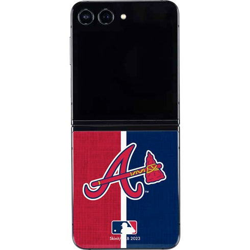 MLB Atlanta Braves Split Galaxy Z Flip5 5G Skin