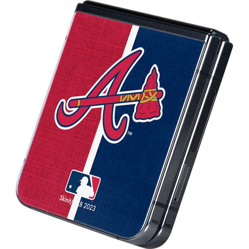 MLB Atlanta Braves Split Galaxy Z Flip5 5G Skin
