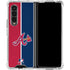 MLB Atlanta Braves Split Galaxy Z Fold4 5G Clear Case