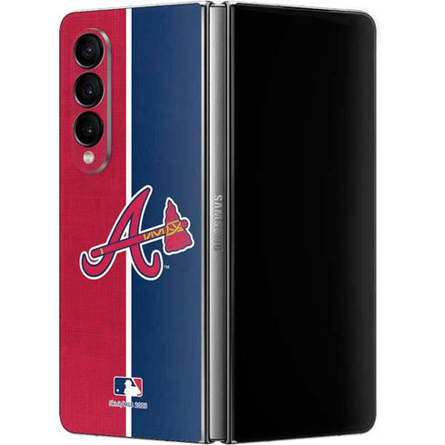 MLB Atlanta Braves Split Galaxy Z Fold4 5G Skin