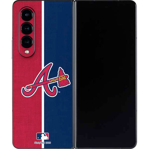 MLB Atlanta Braves Split Galaxy Z Fold4 5G Skin