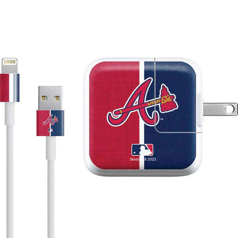 MLB Atlanta Braves Split iPad Charger (10W USB) Skin
