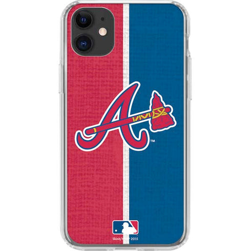 MLB Atlanta Braves Split iPhone 11 Clear Case