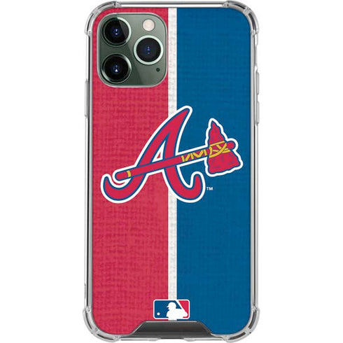 MLB Atlanta Braves Split iPhone 11 Pro Max Clear Case