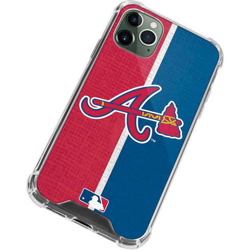 MLB Atlanta Braves Split iPhone 11 Pro Max Clear Case