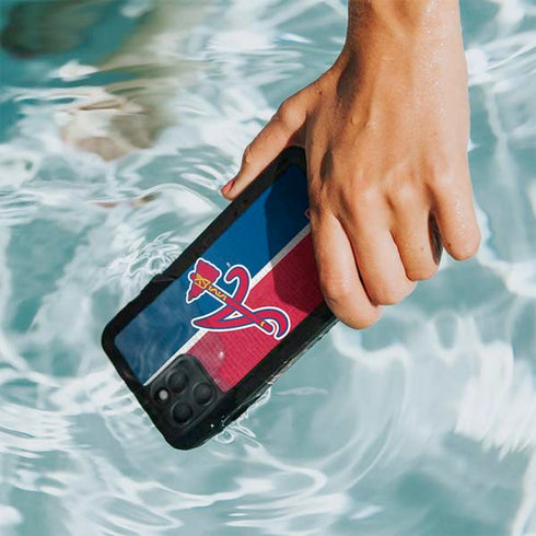 MLB Atlanta Braves Split iPhone 11 Pro Waterproof Case