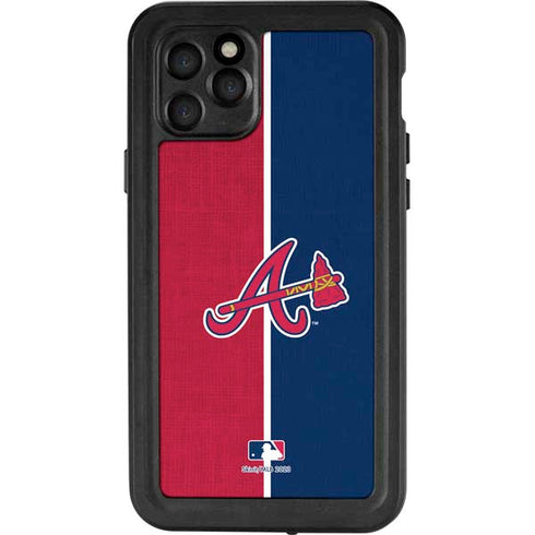 MLB Atlanta Braves Split iPhone 11 Pro Waterproof Case