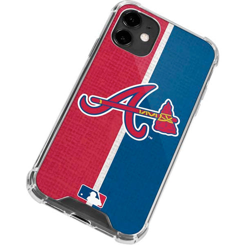 MLB Atlanta Braves Split iPhone 12 Clear Case