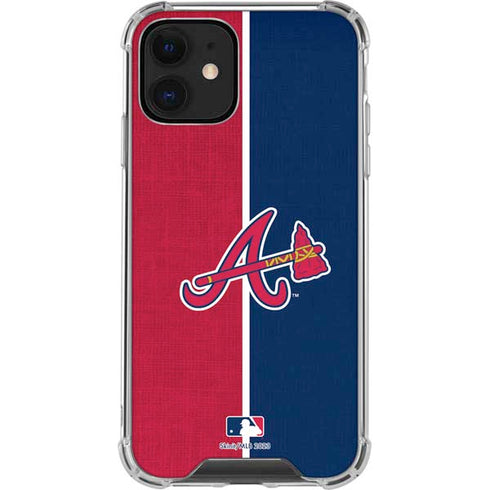 MLB Atlanta Braves Split iPhone 12 Clear Case