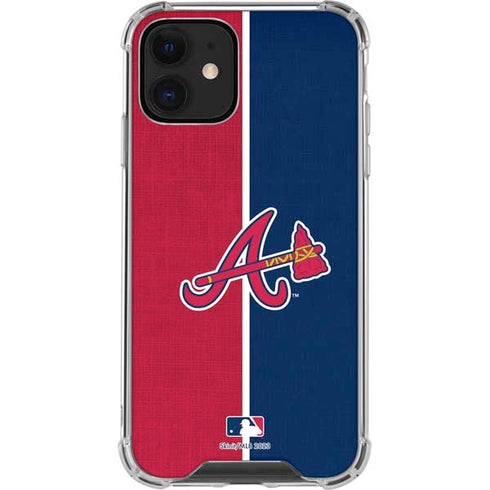 MLB Atlanta Braves Split iPhone 12 Mini Clear Case