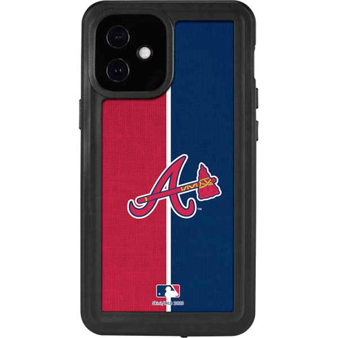MLB Atlanta Braves Split iPhone 12 Mini Waterproof Case