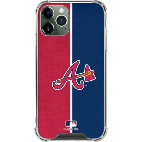 MLB Atlanta Braves Split iPhone 12 Pro Clear Case