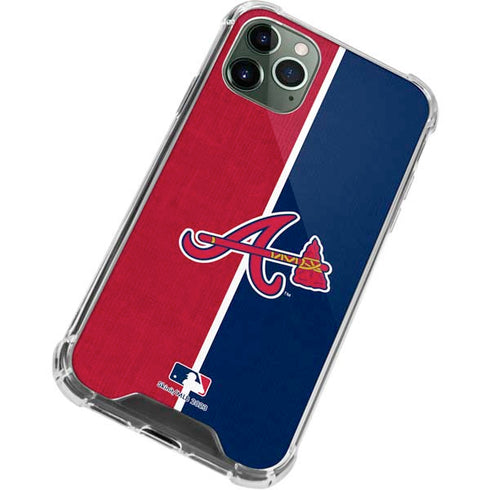 MLB Atlanta Braves Split iPhone 12 Pro Clear Case